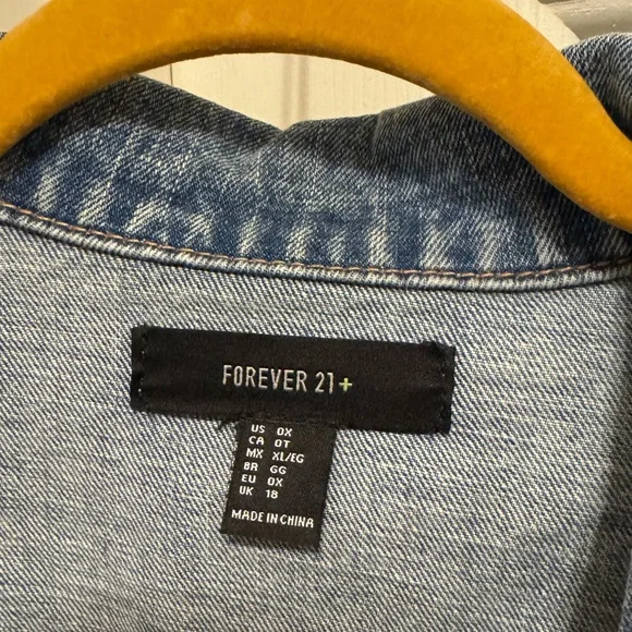 Forever 21 Blue Denim Jacket - Picture 2 of 3
